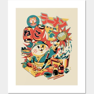 Neko Ramen Posters and Art